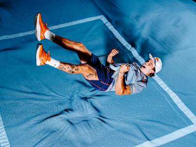 Sam Hurley lands a vault in Austin, Texas.