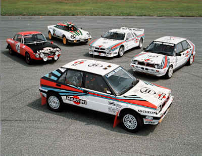 Portrait d'une Lancia Fulvia, une 037, une Stratos et deux Deltas pour retracer l'histoire de la marque.