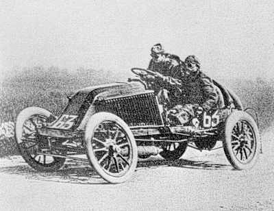 Marcel Renault in the Paris-Madrid