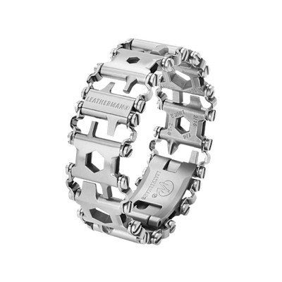 Leatherman Tread Le bracelet multifonctions Leatherman Tread est un des objets de camping à utiliser cet été 2017.