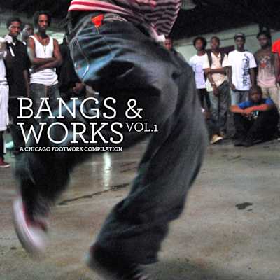 The artwork for Planet Mu's Bangs & Works footwork compilations put dancing front and centre