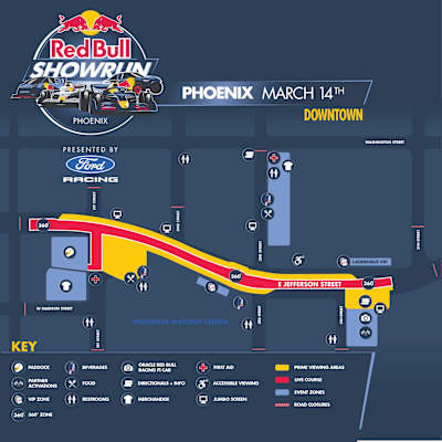 Red Bull Showrun Phoenix 2026 Event Map