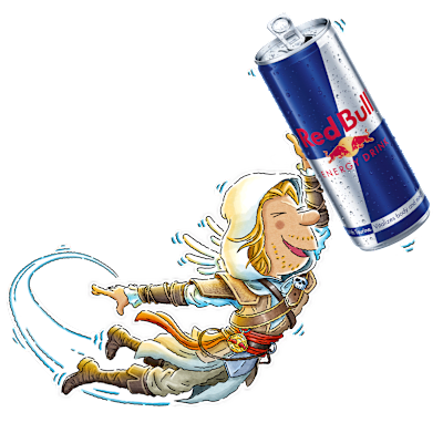 Assassin's Creed Cartoon Charakter mit Dose