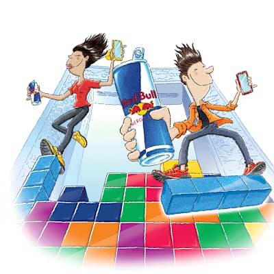 Red Bull Tetris KV - static
