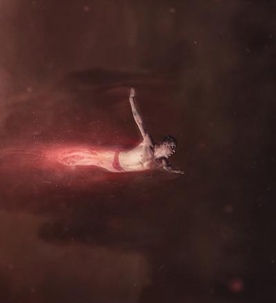 Constantin Popovici of Romania diving during the final competition day of the sixth stop of the Red Bull Cliff Diving World Series in Mostar, Bosnia and Herzegovina on August 24, 2019.