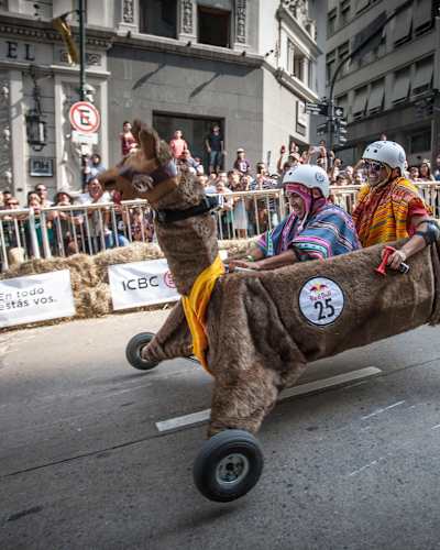 Red Bull Soapbox competitors in Buenos Aires