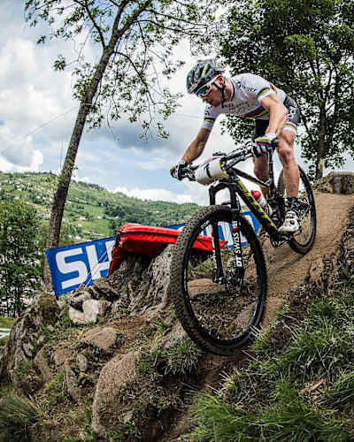 Nino Schurter at La Bresse practice