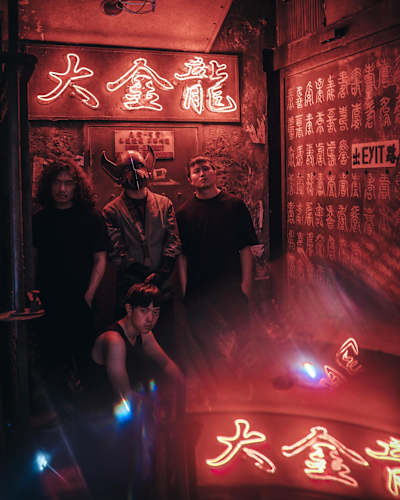 Flesh Juicer 血肉果汁機東京行成員，柏瑞、大君、仲宇、阿霖。