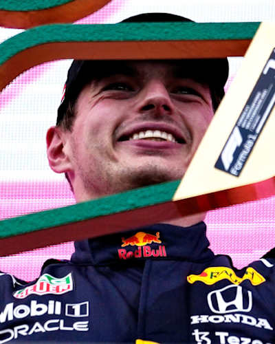 Picking Up His Home Race Trophy