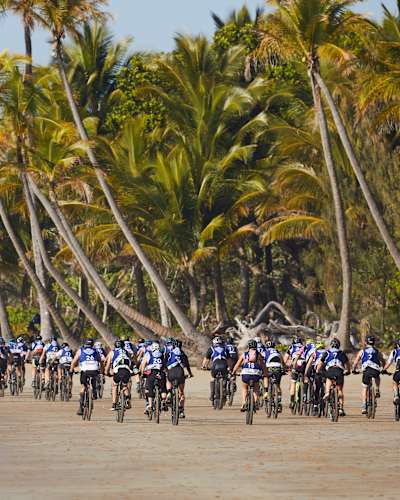 Participants perform during Red Bull Defiance in Mission Beach