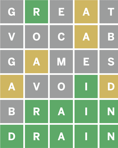 Avoid brain drain by playing Wordle every day 