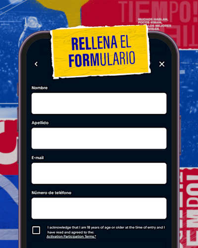Rellena el formulario app