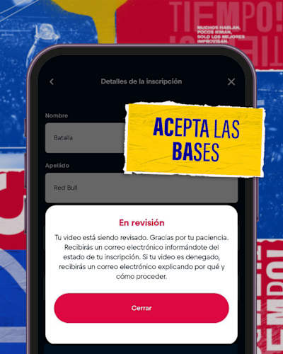 Acepta las bases app Red Bull Batalla
