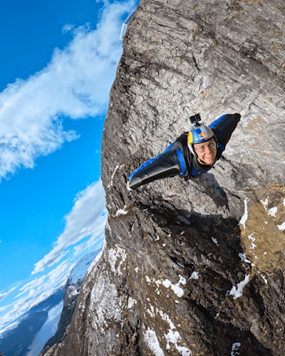 Amber Forte, photographed for The Red Bulletin in Loen, Norway, this April