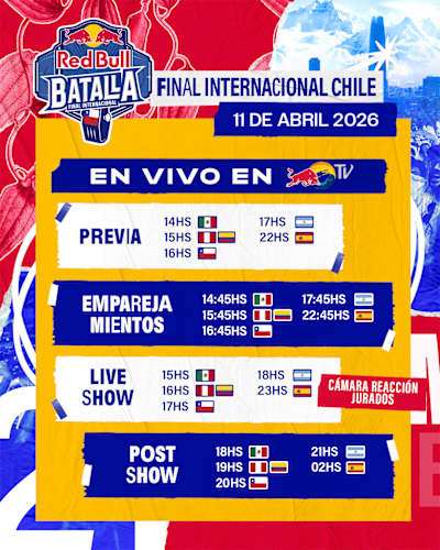 Horarios WF Chile 2026