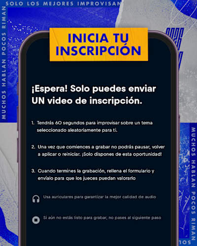 Inscripción app Red Bull Batalla