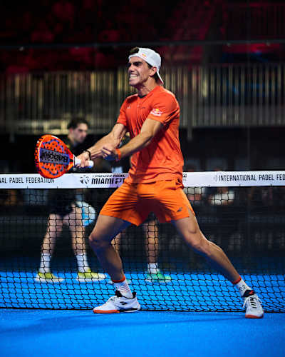 Juan Lebron during the quarter finals of the Miami Premier Padel P1, United States on March 27, 2026.