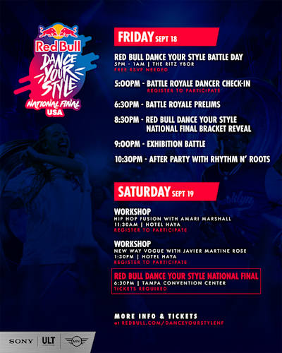 Red Bull Dance Your Style USA National Final 2026 Schedule