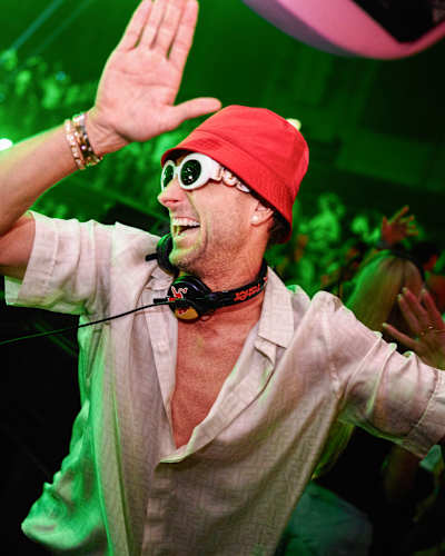 Australian DJ Fisher in his element djing