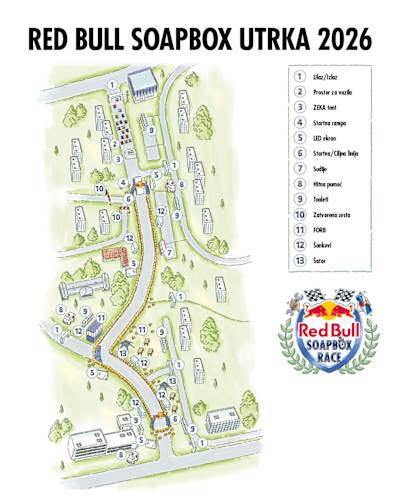 Red Bull Soapbox Race - Mapa događaja