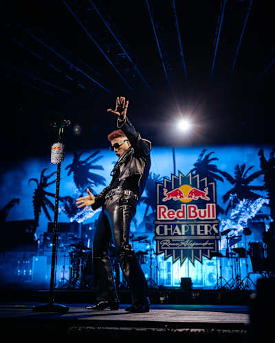 Rauw Alejandro performs at Red Bull Chapters at Forest Hills Stadium in NYC