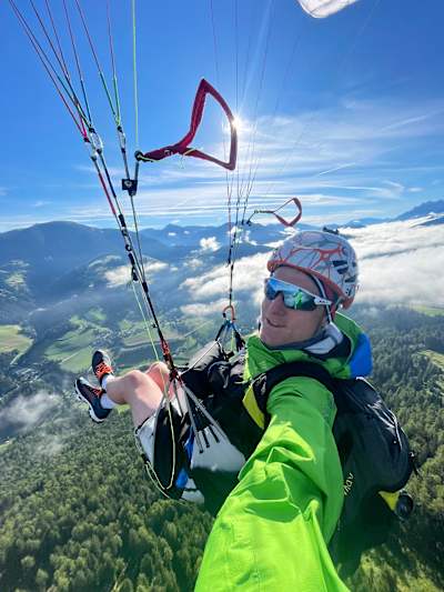 Il biatleta Lukas Hofer (ITA4)