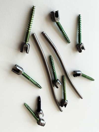 Bobby Brown has 10 screws and 2 rods stabilizing his spine