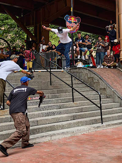 The iconic Brooklyn Banks remains a cornerstone of New York skateboarding