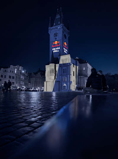Red Bull na Staroměstské radnici