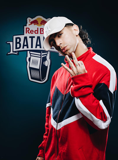 Teorema poses for a portrait during Red Bull Batalla 2022 National Final, in Santiago, Chile on November 4, 2022.