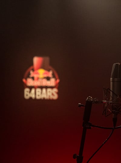 Sydney via Trinidad rapper Gold Fang in the studio for Red Bull 64 Bars.