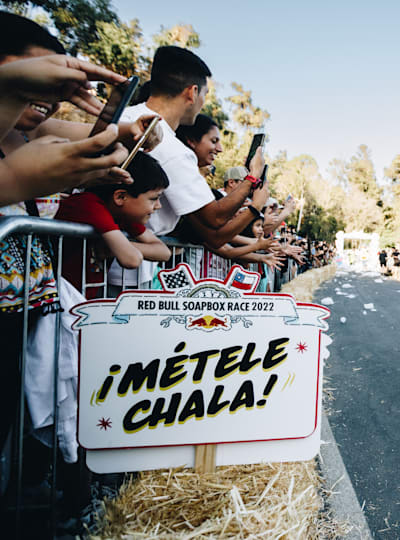 La Toyota performs during Red Bull Soapbox Chile, at Parquemet, in Santiago, Chile on December 20, 2022