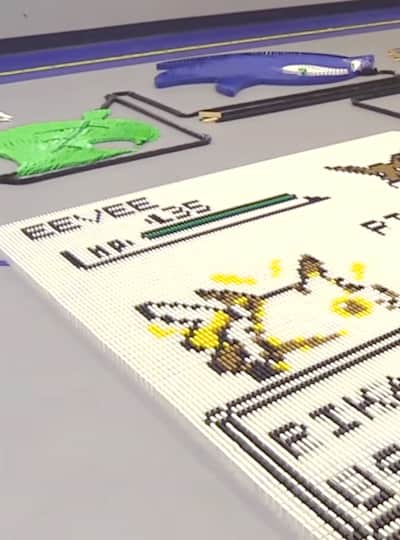 元気が出る ゲームをテーマにしたドミノ倒し25万個の高揚感がスゴい マリオ ポケモン カービィ