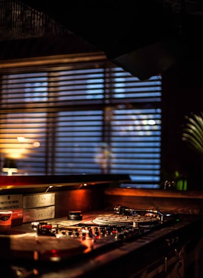 DJ decks at The Lion & Lamb