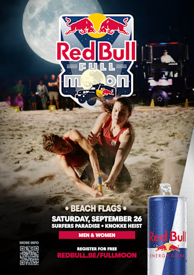 Full Moon Beach Flags 2026 KV