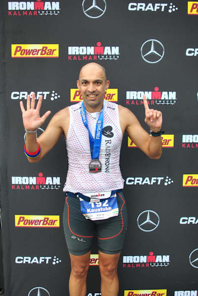 All smiles at the finish line