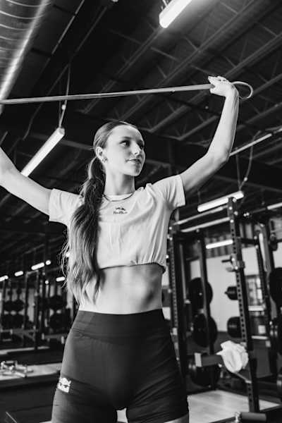 Bergen Reilly stretching