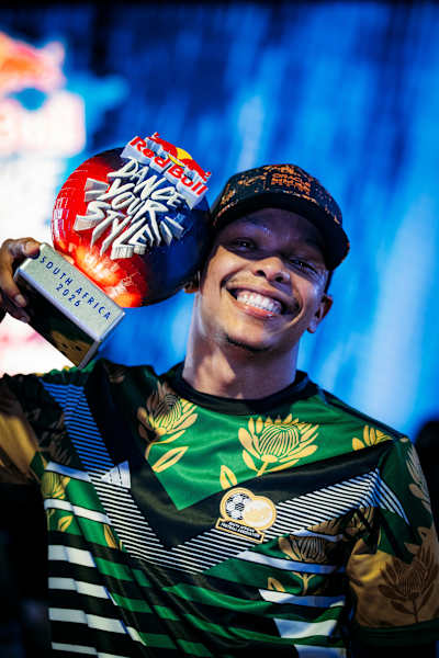 Delron poses for a portrait during Red Bull Dance Your Style in Bloemfontein, South Africa, on March 28, 2026