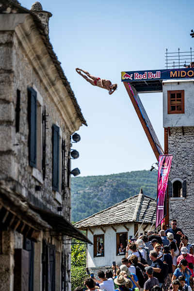 Skok Garyja Hunta sa Starog mosta u Mostaru