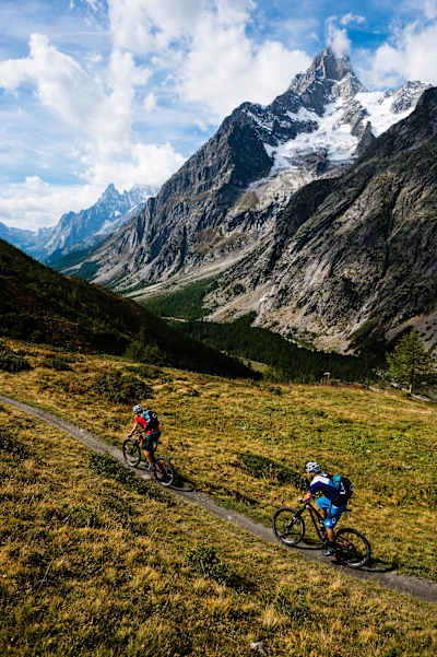 High above Courmayeur
