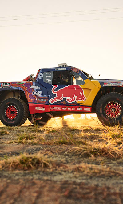 Toby Price is seen during the Finke Desert Race Prologue in Alice Springs.
