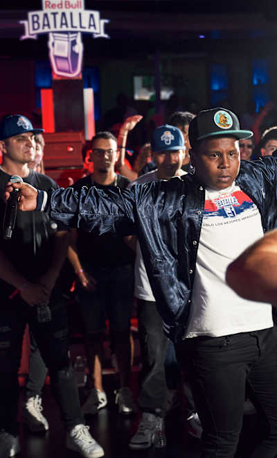 White Caracas compitiendo en Red Bull Batalla