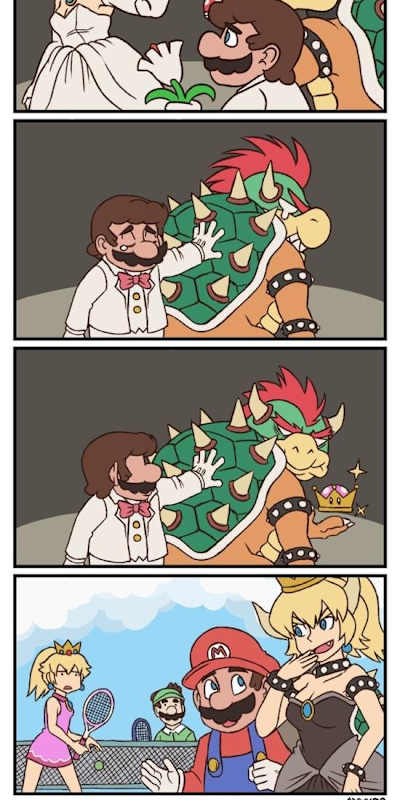 Y aquí fue donde nació Bowsette, según se rumora.