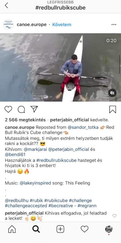 Tótka Sanyi Rubik challenge