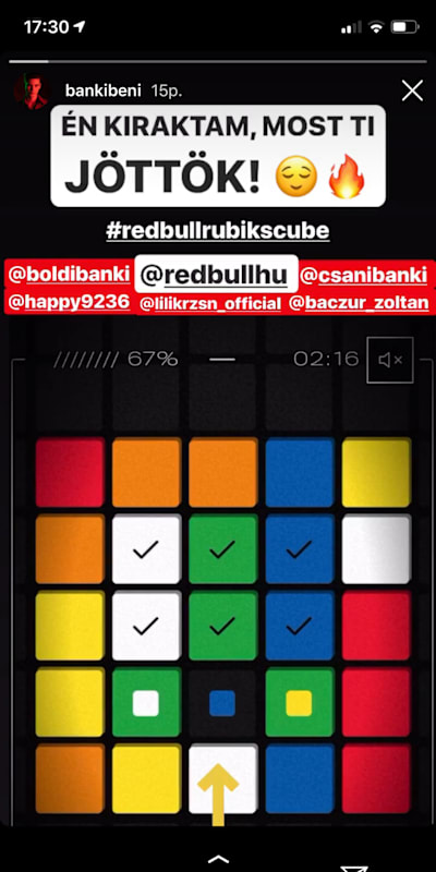 Bánki Beni Rubik-challenge