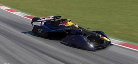 Screenshot des Red Bull X2014 in Gran Turismo 7. In unserem Gran Turismo 7 Guide liefern wir euch hilfreiche Tipps und Tricks für den Racer.