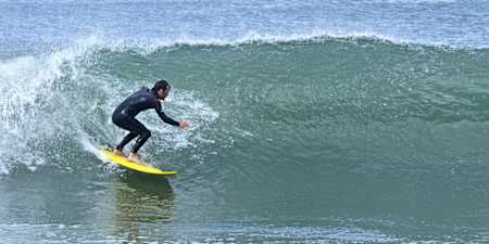 Ben surfing in Lahinch