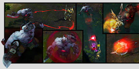 Animations for Sion's smashing new abilities