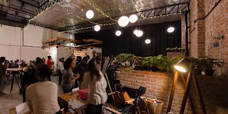 Panorama of the lobby before a show