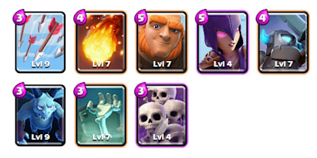 Clash Royale'de orta arenalar için deste önerileri